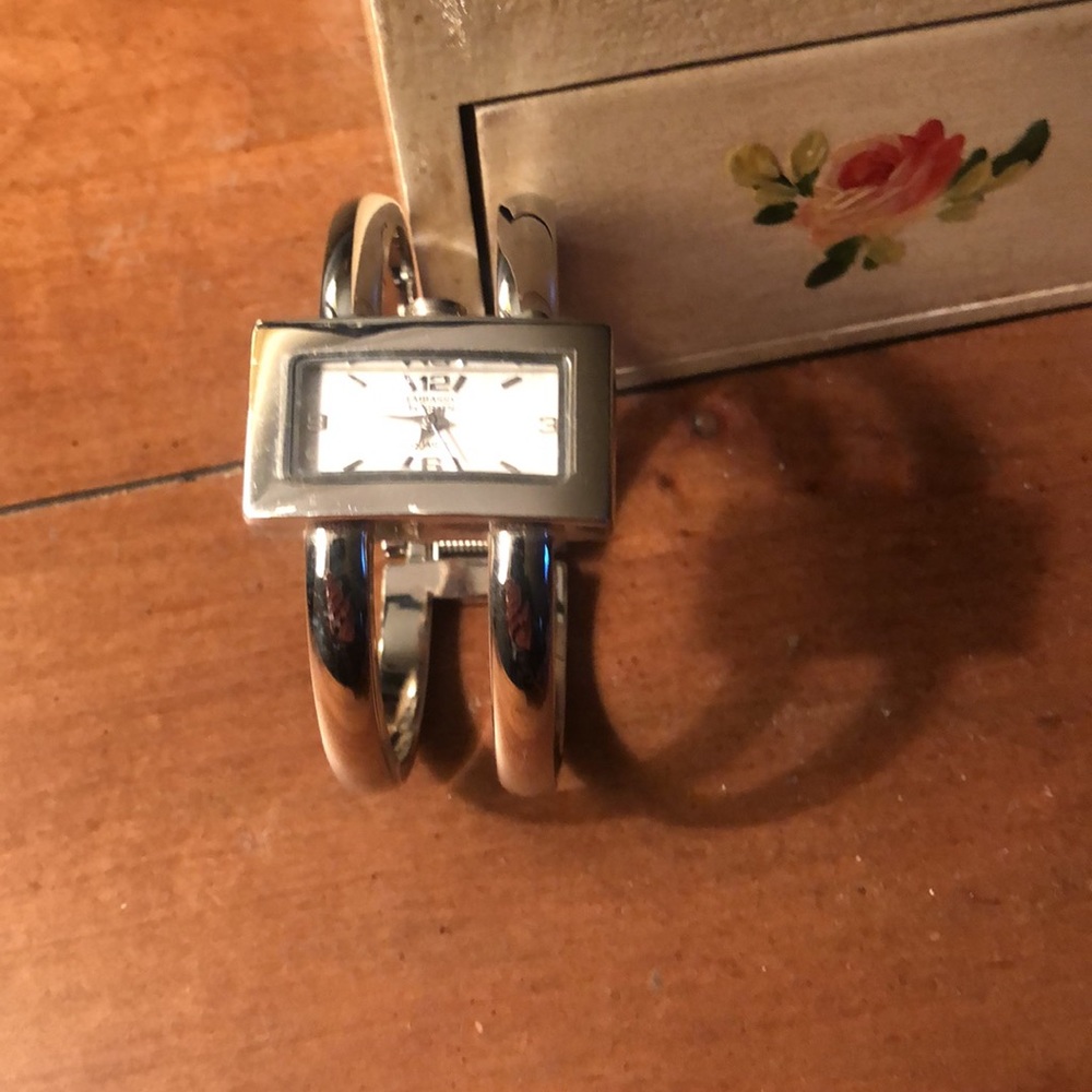 Silver bracelet watch